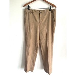 Ralph Lauren Womens Wool Blend Dress Slacks Camel Tan Pants Size 10